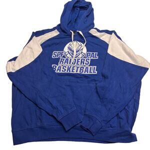 Holloway Blue SPF PAL Raiders Basketball Pullover Hoodie Size 2XL